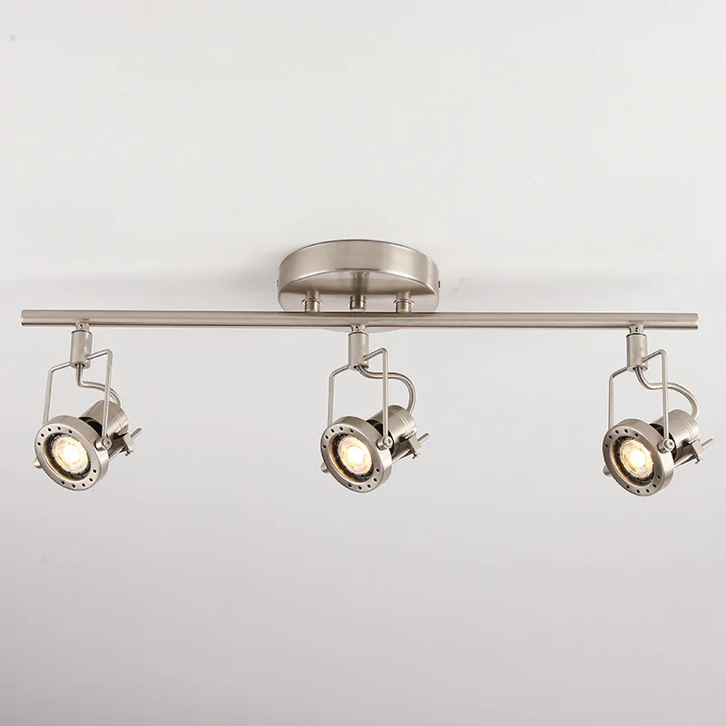 

Vintage Bauhaus Spotlight Industrial Style Retro Living Room Flexible Ceiling Light 3 heads Adjustable Angle Commercial Lighting