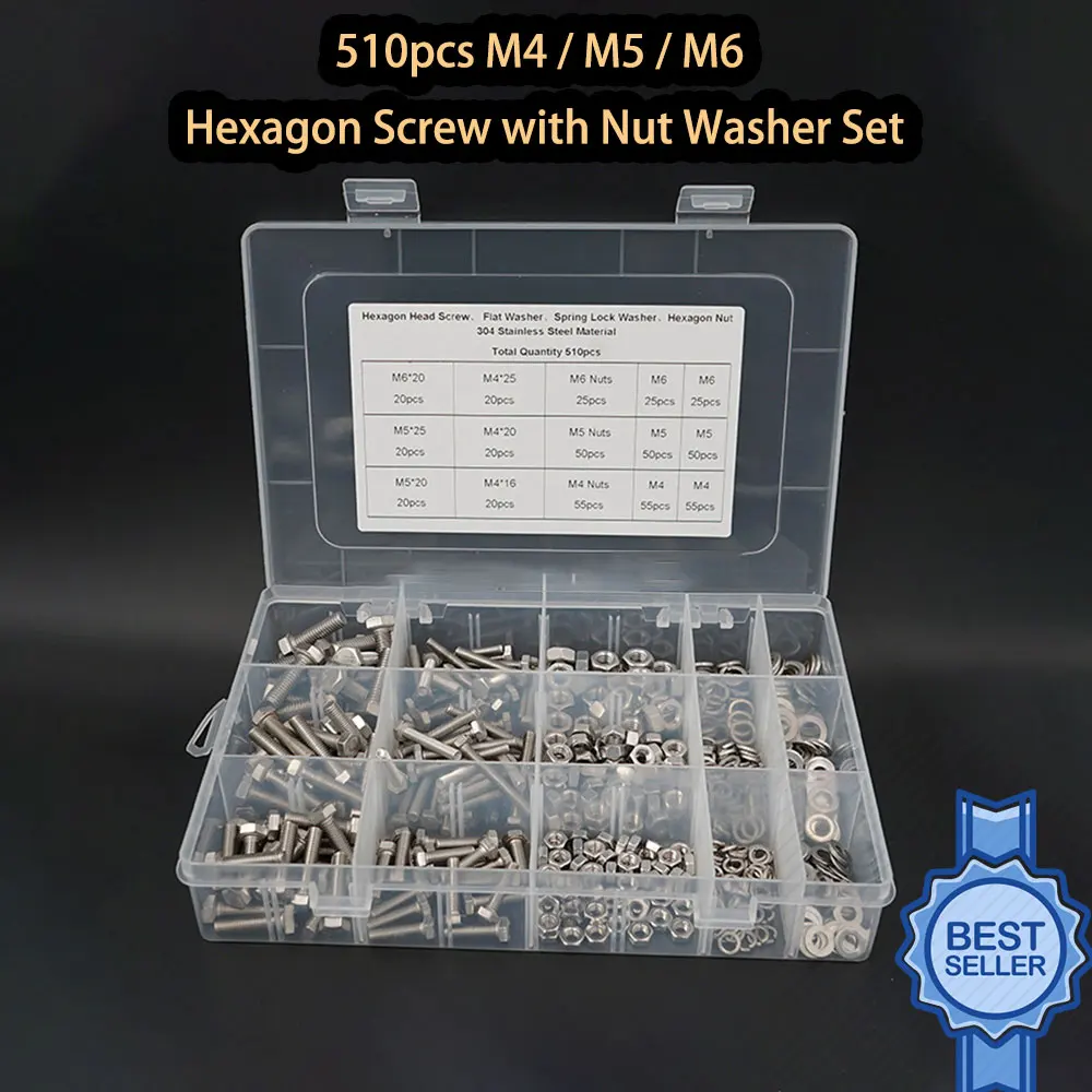 M4/M5/M6 Stainless Steel Hex Hexagon Profile Head Allen Cap Screw Bolts & Nuts