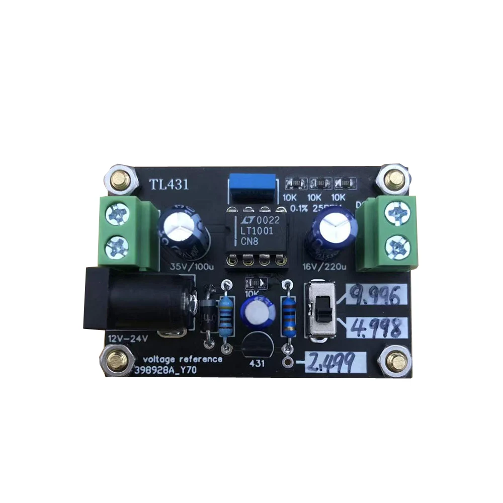 TL431 10V Reference Voltage Source  resistor capacitor Calibration Calibration board FOR multimete Voltage filer