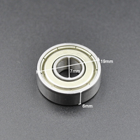 10pcs/100pcs 607ZZ 7*19*6mm Deep Groove Ball Bearing 607 2Z ZZ DDU 2RS 7mm Bore Chrome Steel Miniature Bearings
