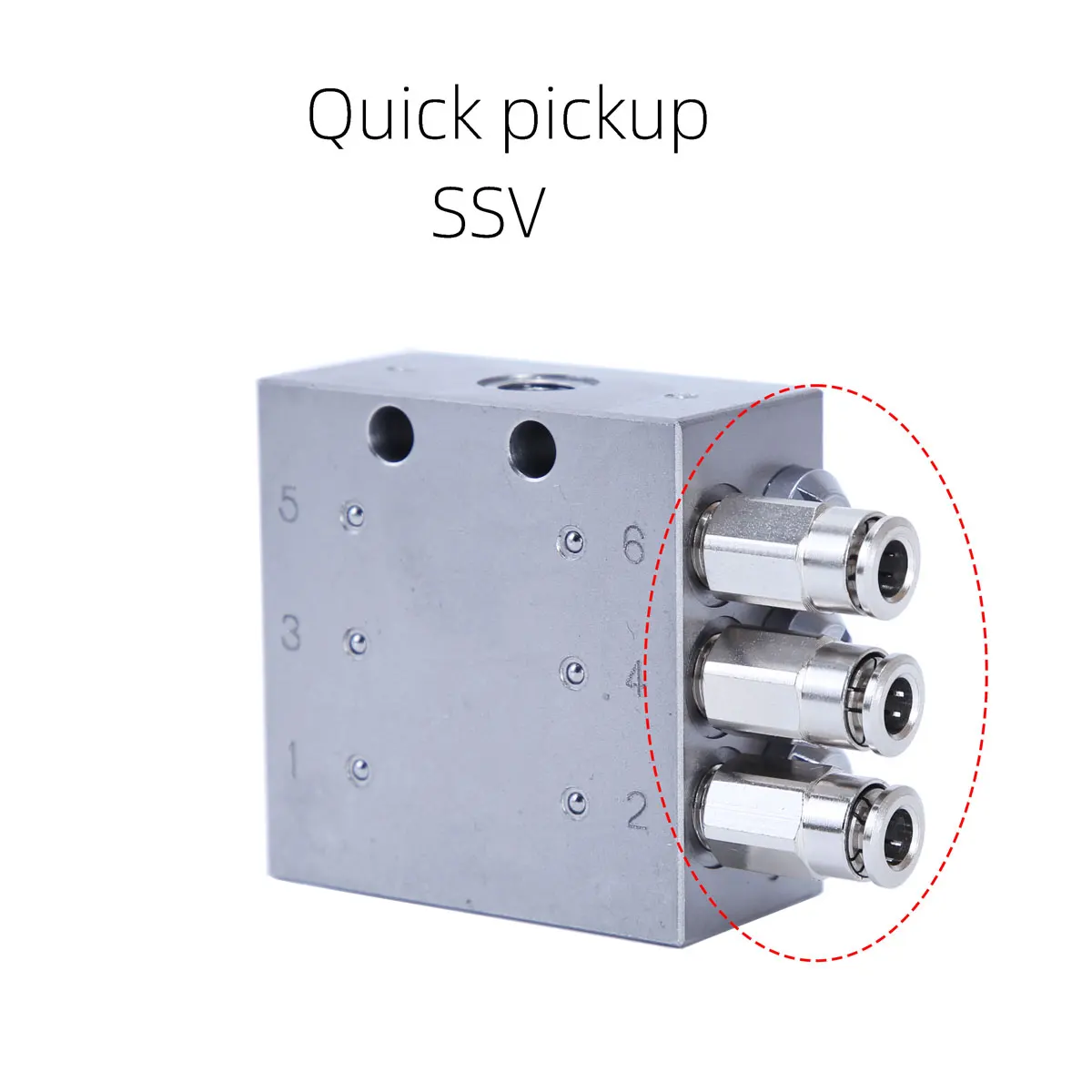 SSV Lincoln Progressive Hydraulic Valve Concentrated Lubrication Distribution Valve Outlet Straight Through Quick Coupling M10 6