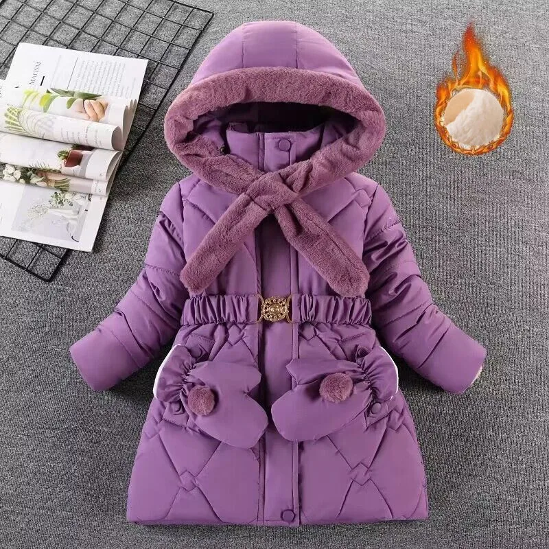 4-12 T Baby Girls Jacket Kids Boys Fashion Coats Artificial Fur Warm Hooded Winter Girls Infant Clothing Children\'s Jacket