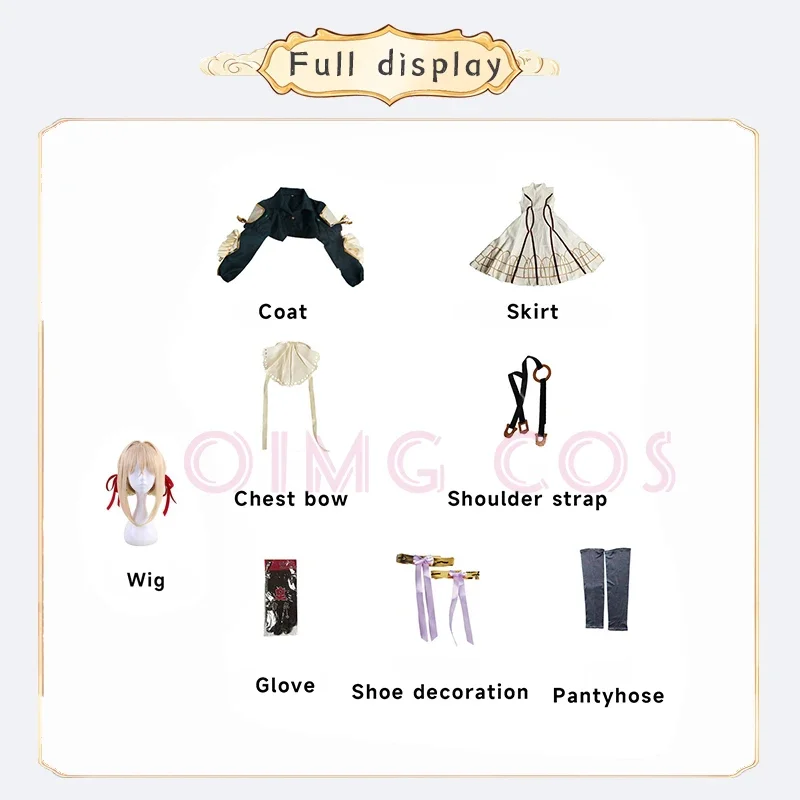 Violet Evergarden Cosplay Kostüm Anime Cosplay Violet Evergarden Kostüm für Frauen Halloween