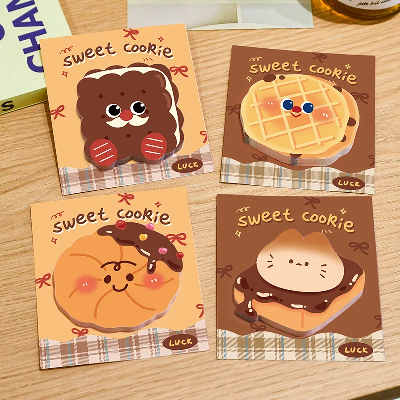 

30Sheets Colored Biscuit Sticky Notes Scrapbooking Sticker Supplies Post Office Stationery Memo Pads
