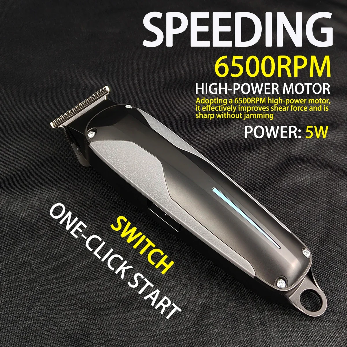 المهنية الكهربائية اللاسلكي المقص BRDCLIP 005 006 6500 دورة في الدقيقة المحركات الحلاق مجموعة أداة تهذيب اللحية ماكينة قص الشعر للرجال