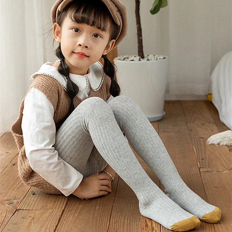 Baby Girsl Tights Baby Stockings 1 2 3 4 5 6 7 8 years  Autumn Winter Warm Child Pantyhose KidsCotton Pants Cute Girls Trousers