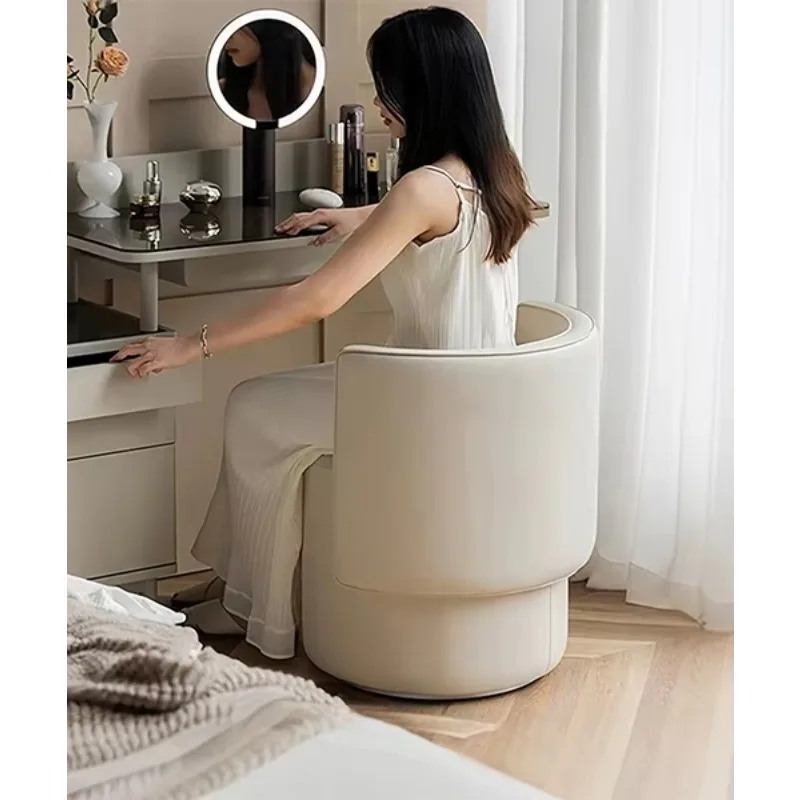 

Master Bedroom Makeup Chair Makeup Stool High-end Bedroom Dressing Table Stool Rotatable Dressing Chair Backrest