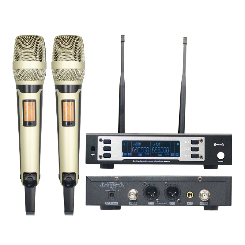 

EW135-G4 Dynamic Cardioid Wireless Microphone Best Karaoke Speaker with Portable Handheld Microphone