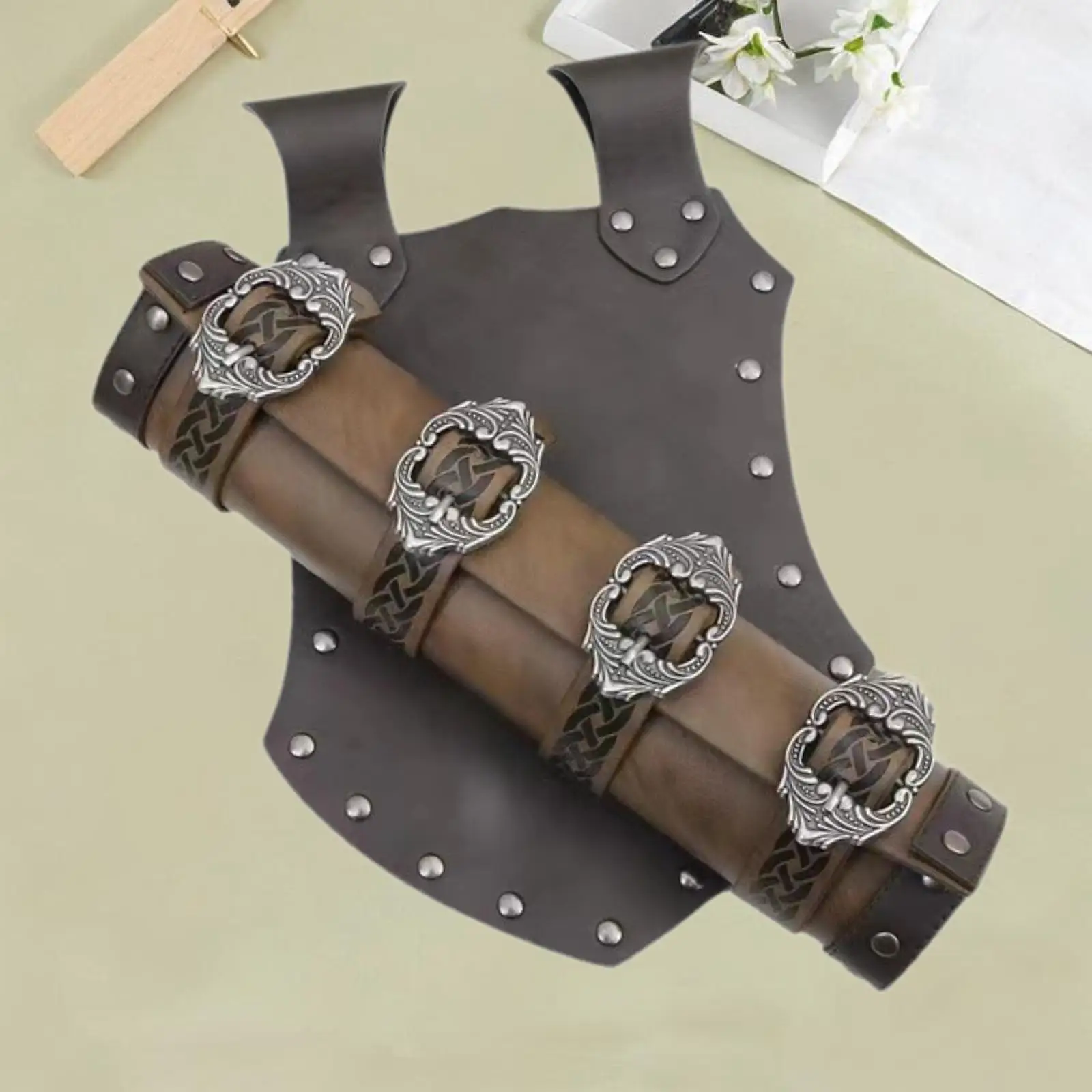 

Sword Sheath Fixing Tool Medieval Vintage Rapier Scabbard Holder Sword Frog Carrier for Viking Adults Men Knight Cosplay