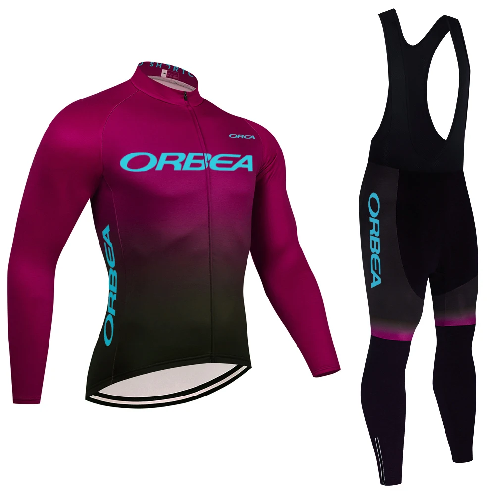 Winter 2024 ORBEA ORCA Bike Jacket Cycling Team Jersey Pants Set Men Women Ropa Ciclismo Thermal Fleece Por Bicycle Clothing