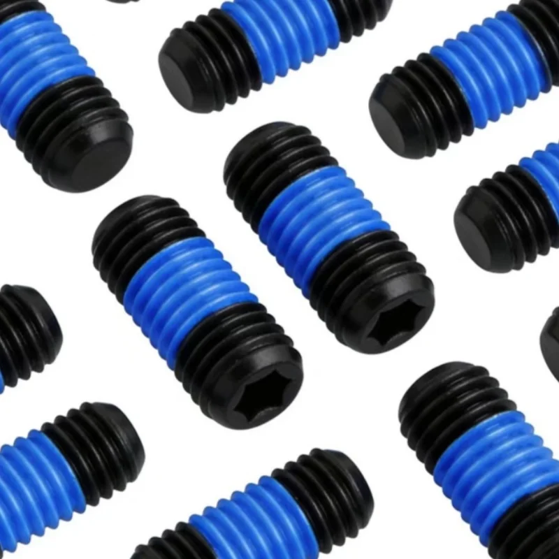 20 Pcs M2 M2.5 M3 M4 M5 M6 M8 304 12.9 Grade Black Internal Hex Recessed End Set Screws With Dome Tip For Glue Dispensing Screws