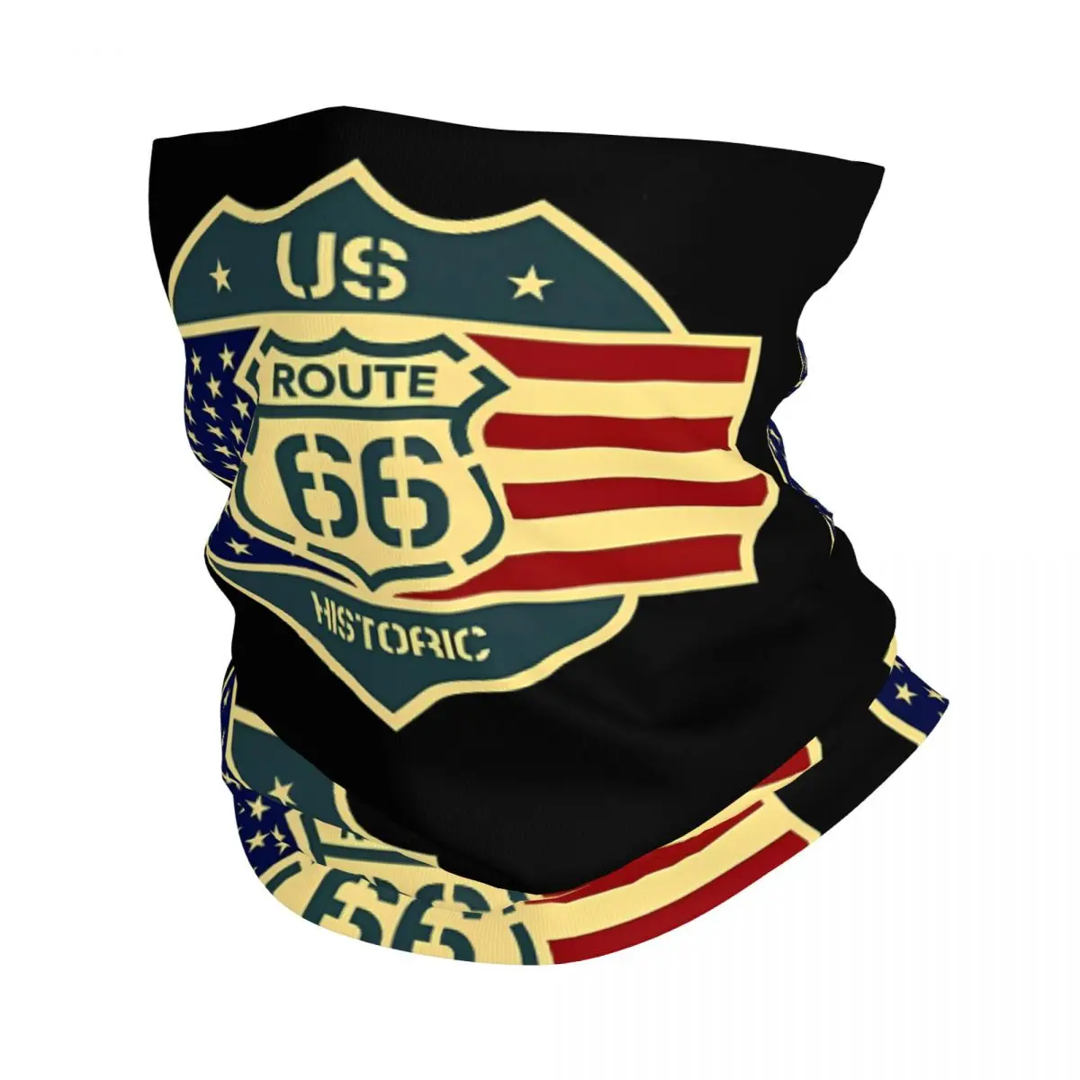 

Исторический знак США Route 66 бандана Шея Гетры Мотокросс шарф Балаклава для верховой езды унисекс взрослая зима