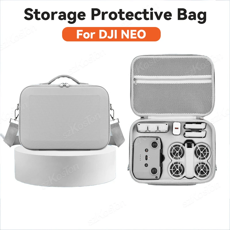 Portable Travel Bag Case for DJI NEO Carrying Case PU Leather Storage Waterproof Box Mini Drone Controller Accessories