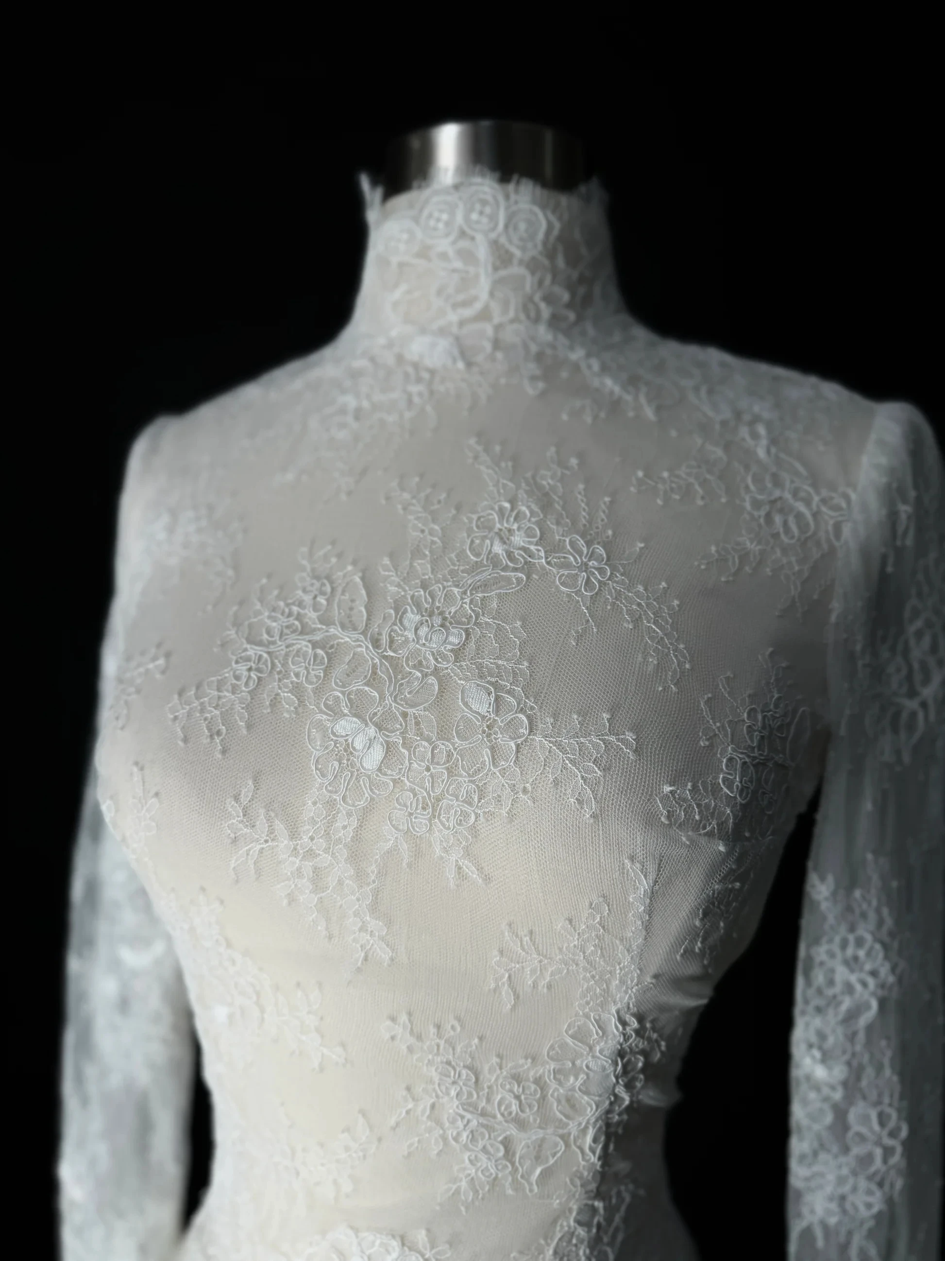 

Кружевное свадебное болеро с длинными рукавами, жакет для невесты с высоким воротником, для торжественных мероприятий, с пуговицами, свадебные накидки, женские накидки-шарфы, аксессуар