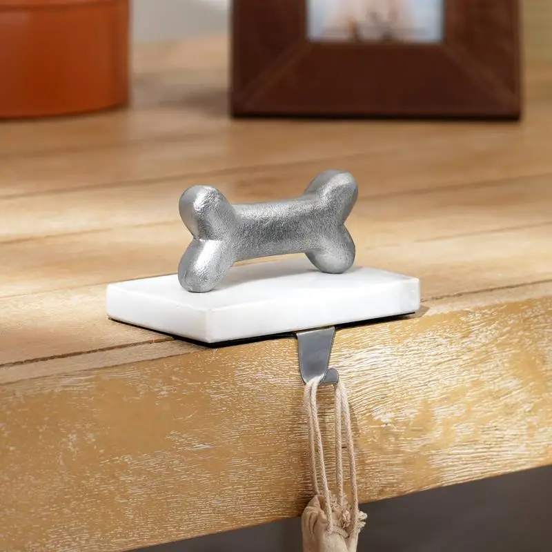 

Dog Bone Design Marble & Shiny Polish Stocking Holder