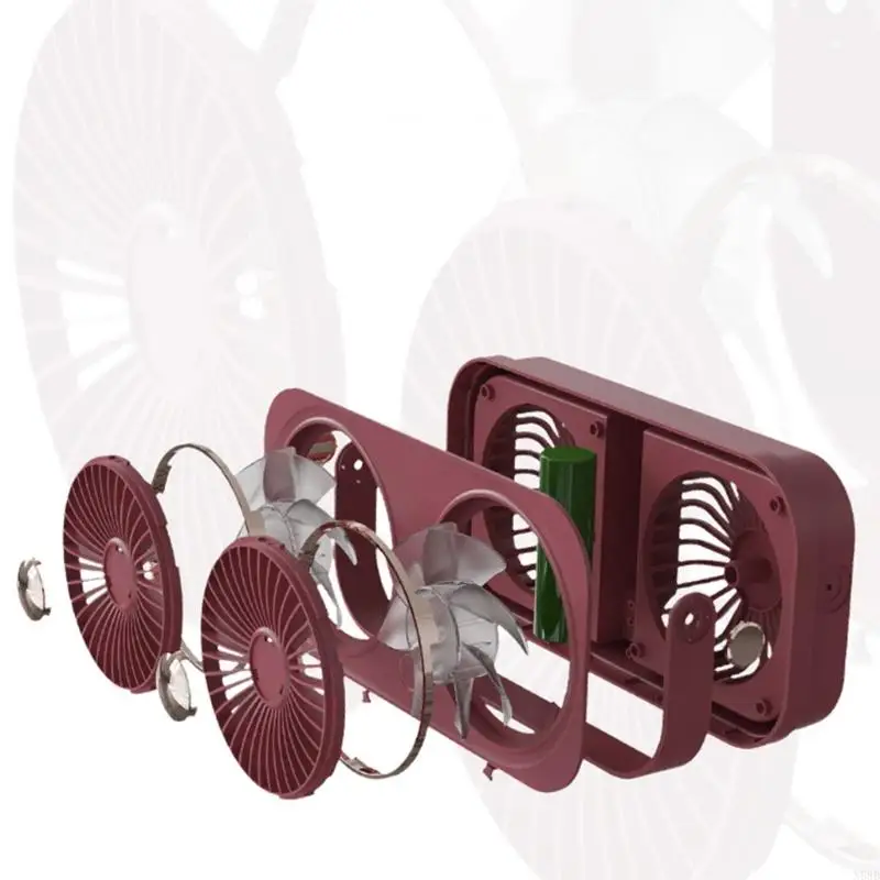 Двойной питьевой двойной для головки вентилятор беспроводной настольный вентилятор Mini Mute Fean 3 Скорость ветра N58D