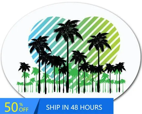 

Palm Trees Tropical Vacation Aesthetic Truck Motor Home Car Bumper Waterproof Vinyl Decal Gift Retro Cute Cool