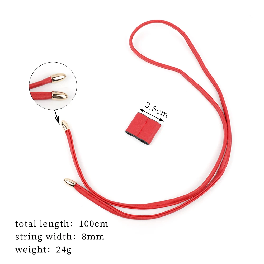 PU Leather Bucket Bag Drawstring Rope Detachable Leather Bag Strap Replacement Backpack Beam Pocket Purse Women Bag Accessories
