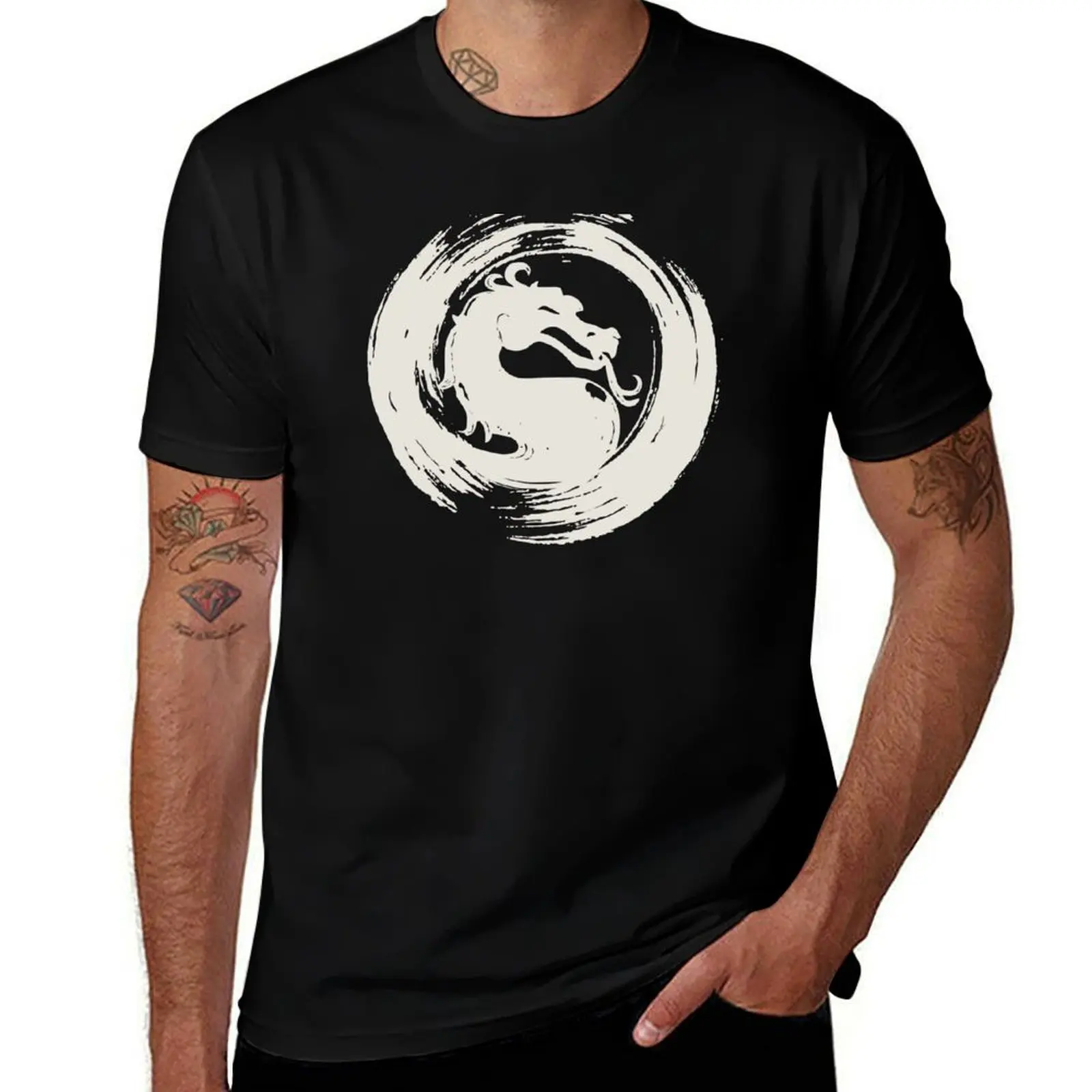 Mortal Brush T-Shirt Vintage Style Printed Top