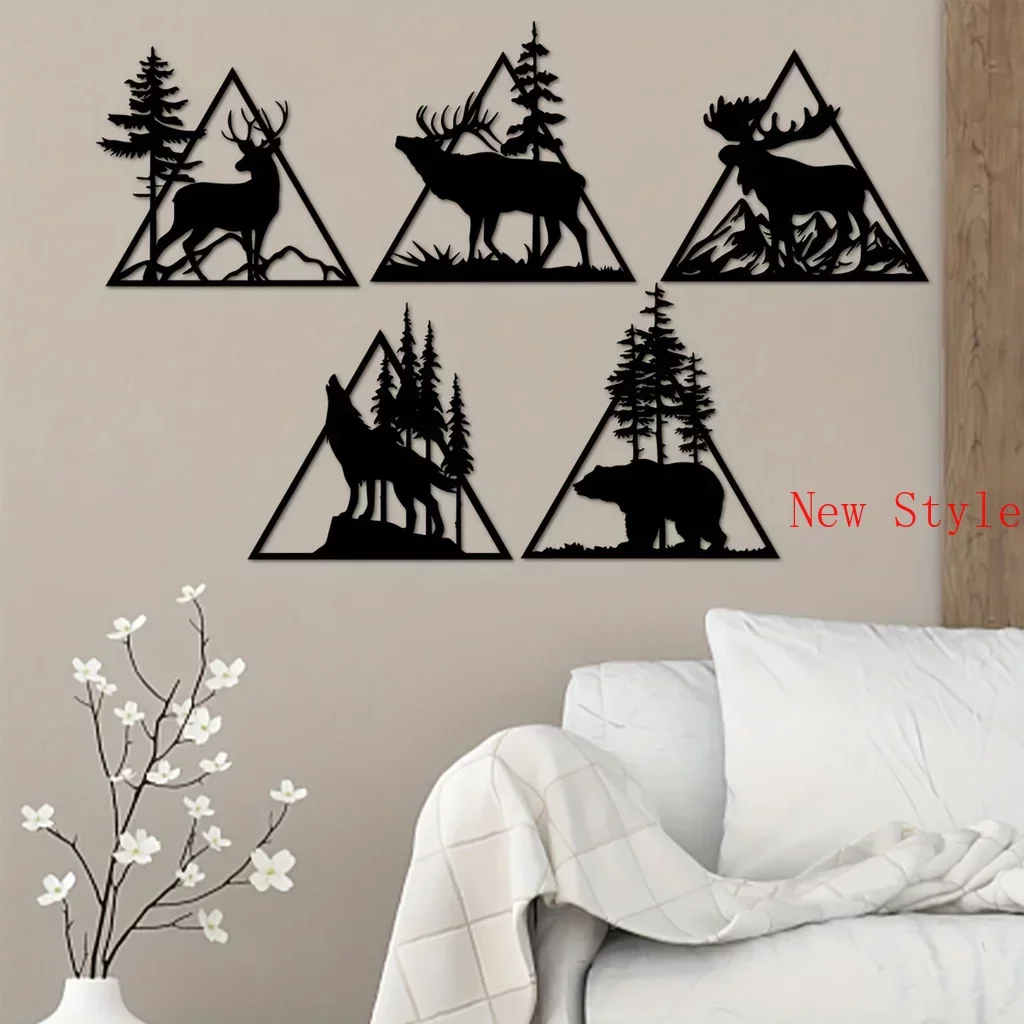 

Metal Deer Art Home Decor Forest Deer Iron Wall Decor Metal Forest Deer Sign Forest Home Decor Metal Wall Hanging Decoration Hom