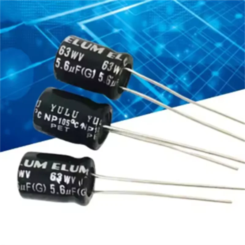 10PCS original genuine NP high and midrange frequency crossover non-polar electrolytic capacitor 63v 5.6uf 8X11mm