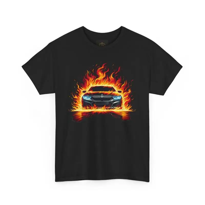 Fiery Sports Car  T shirt for Enthusiasts men