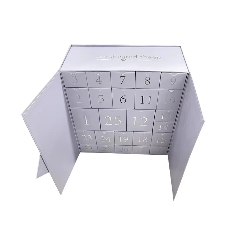 Customization.Custom Cardboard Luxury Purple Empty Package Mystery Rigid Box Buy Surprise Boxes