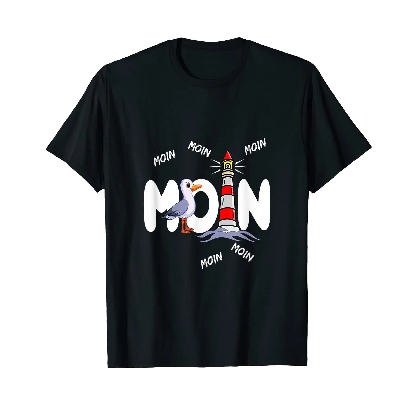 Moin aus dem Norden T Shirt with German Text quot Lebensgefühl Zuhause sein Lebens black s vintage Washed Versatile graphic