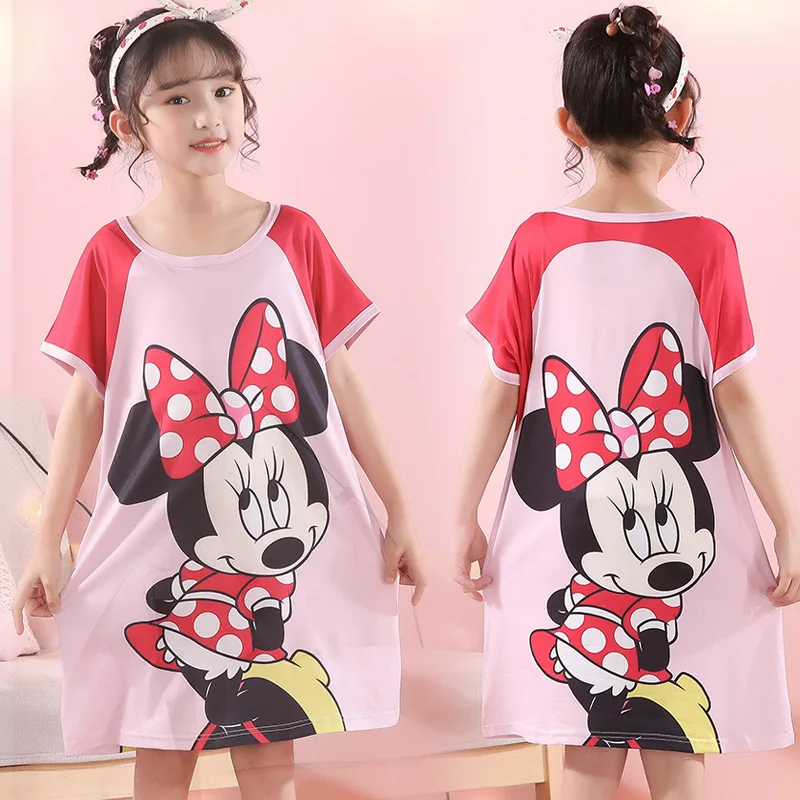 Nuevos vestidos de verano de princesa Anna Elsa para niños, vestido estampado 3D para niñas, camisones, camisón para niños, ropa de dormir para bebés