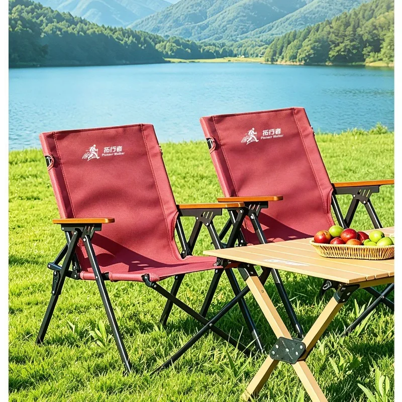 Large‑Size Portable One‑Piece Compact Folding Chair Leisure Seat for Picnic Camping Fishing Beach Outdoor Activities