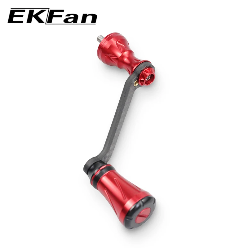 EKfan Upgrade Version Carbon Fiber Fishing Reel Handle & Aluminum Alloy Knob Suitable For SHI Spinning Fishing Tackle Accessory