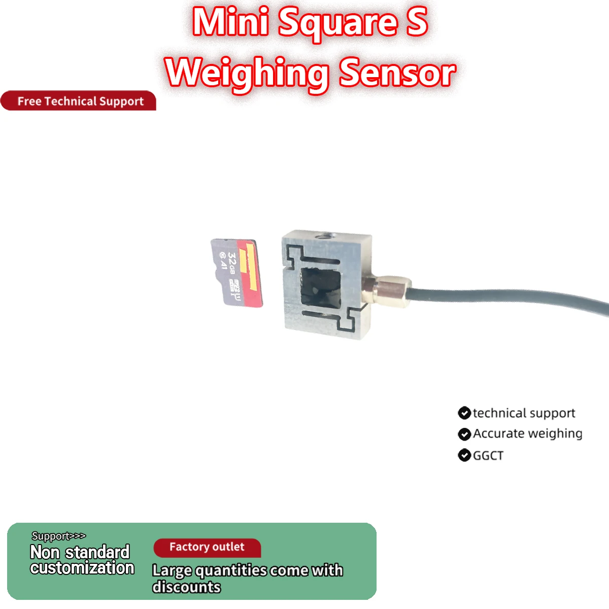 5kg-50kg S-Typ Wägezellen- & Anzeigegerät-Set IP66 Wasserdichter Spannungssensor für Industrielle Wiege- und Prüfsysteme