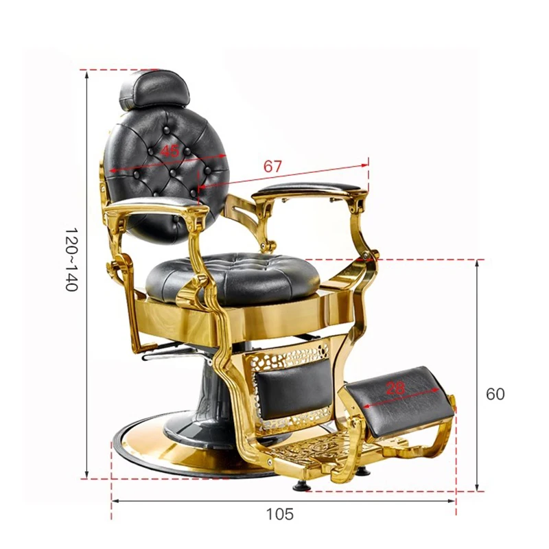 Professional Design Barber Chair Luxury Glamour Simple Nordic Barber Chair Moderm Esthetics Sillon Barbero Commercial Furniture