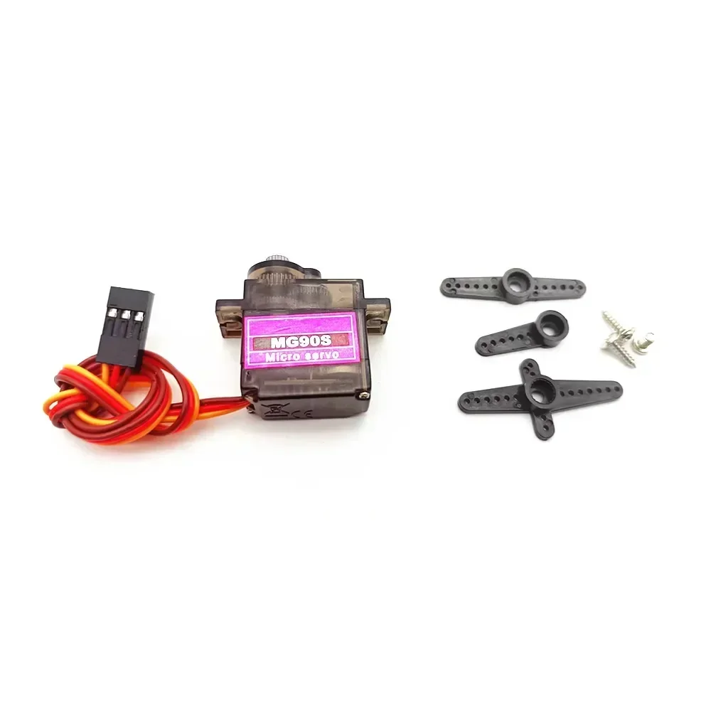 MG90S Servo 1/2/4/10/20/50 Pcs All Metal Gear 9g SG90 Upgraded Version For Helicopter Plane Boat Car Trex 450 RC Robot 180 360