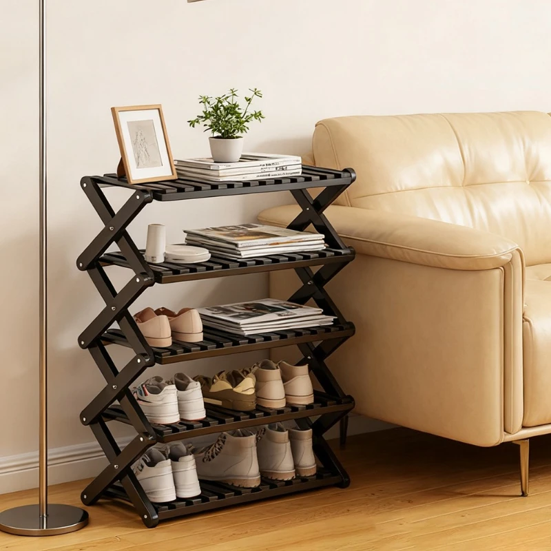 

Installation-free shoe rack small folding door multi-layer storage rack home muebles recibidores de entrada cabinet furniture