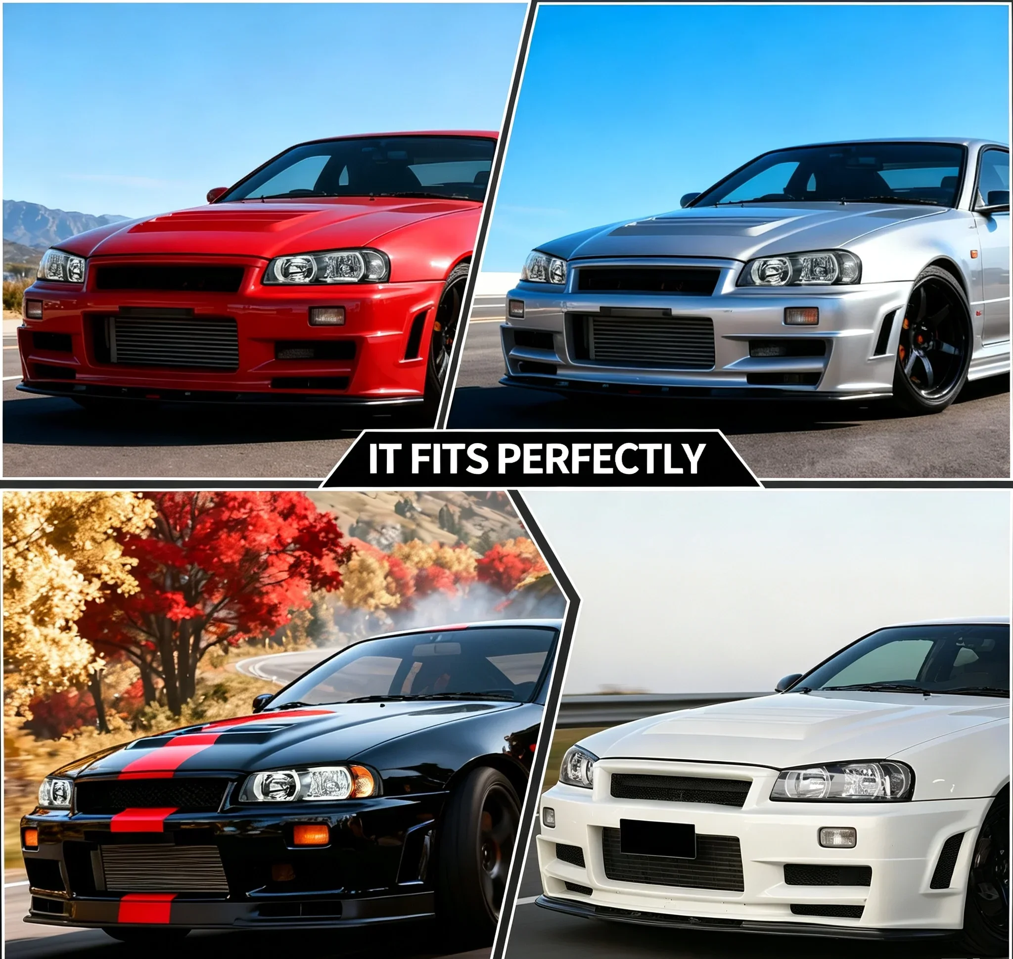 LED headlight for NISSAN skyline GTR-R34 1999-2003 GTR34 ENR34 BNR34 HR34 ER34 Assembly modified headlights applicable