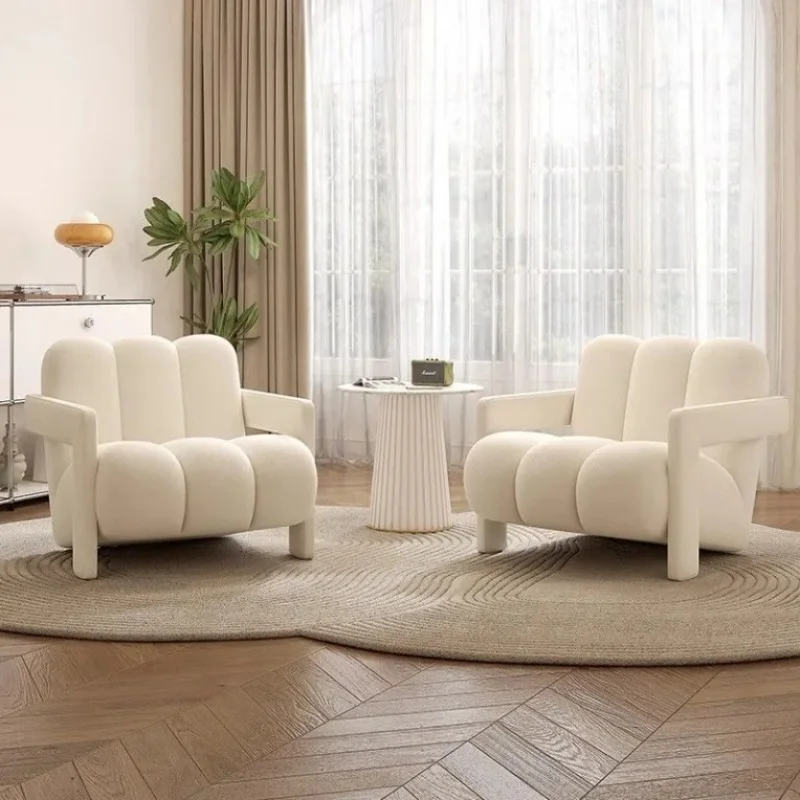 Custom Style Single Sofa Chair Internet Celebrity Negotiation Reception Table and Chair Set Beauty Salon Hote