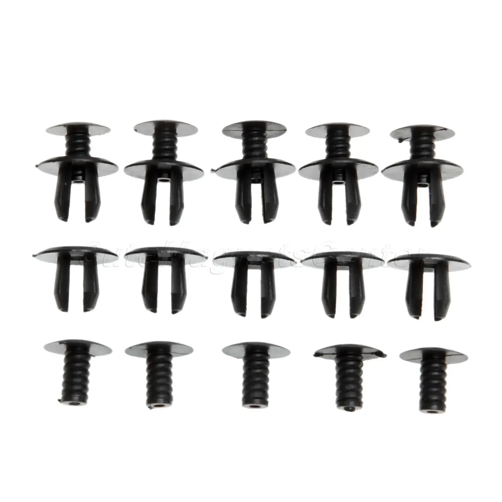 mtsooning 50pcs Trim Panel Lining Clips 9mm Auto Fastener Plastic Rivets Automobile for T4 T5 Transporter Eurovan