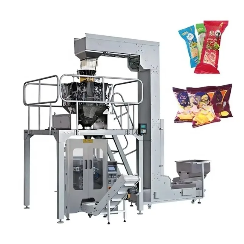 Customized High Accuracy Automatic Vertical Packaging Machine for Puffed Food Bag Filling Packing Sealing Equipment