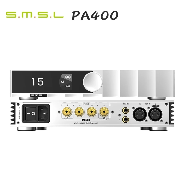 

SMSL PA400 Gan Power Amplifier 8Ω 40W Speaker power amplifier With remote control
