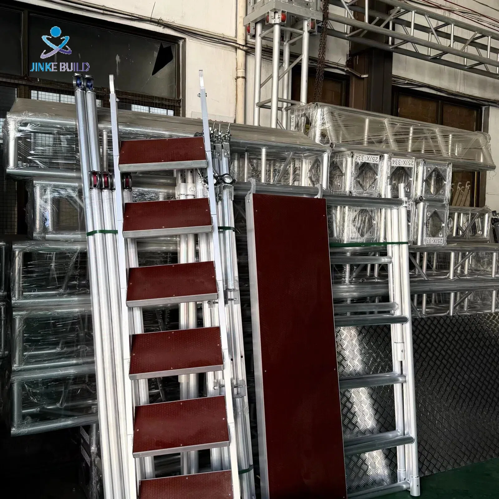 Conforms to European Standards Hot Sale Modern Durable Aluminum Alloy Mobile Scaffolding Tower with Wheels for Construction