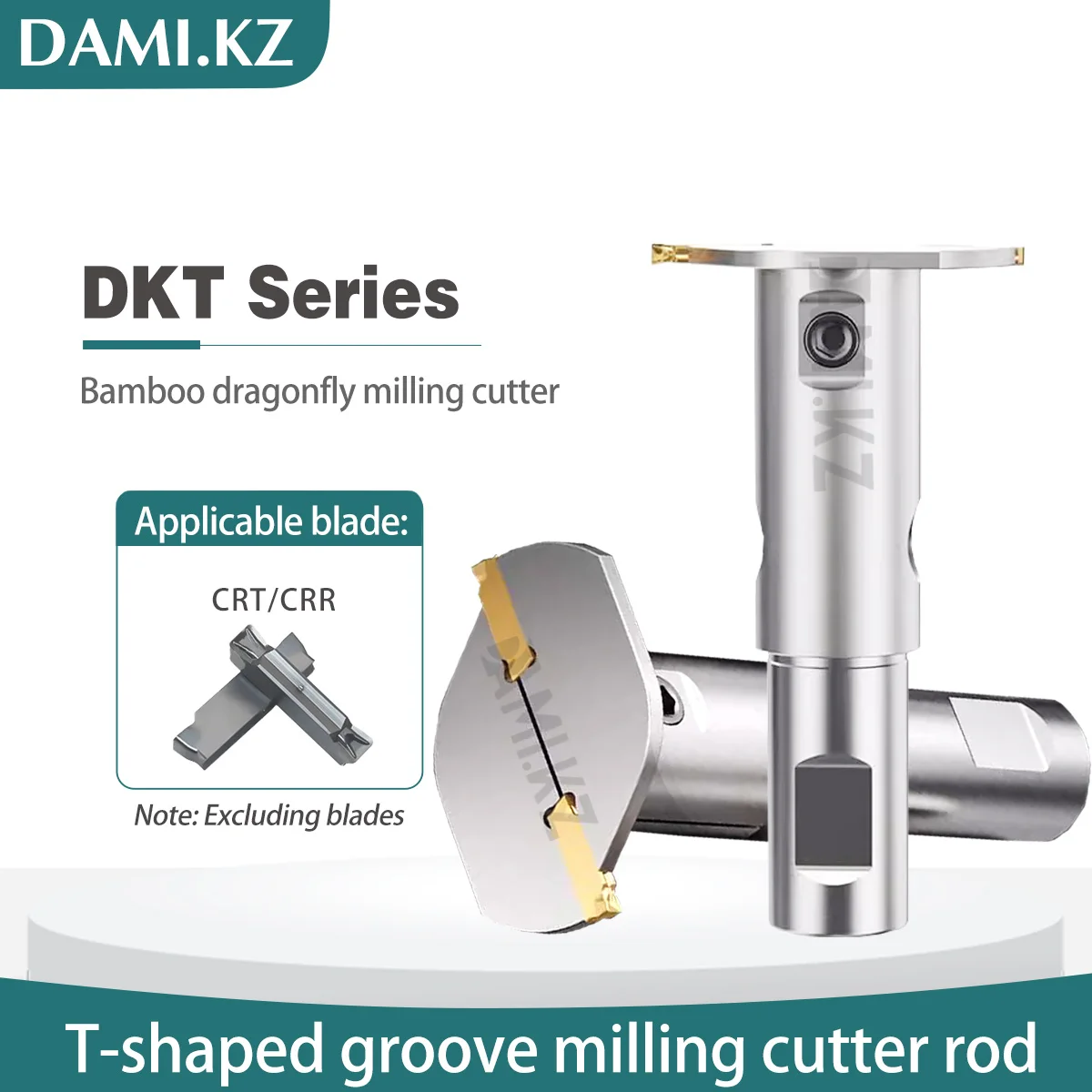 Saw Blades T-Groove Milling Cutter Rod DKT-D50*2/3/4-C25-120-Z2-T12 DKT Bamboo Dragonfly Slotting Knife CRT300/400/500 CNC Blade