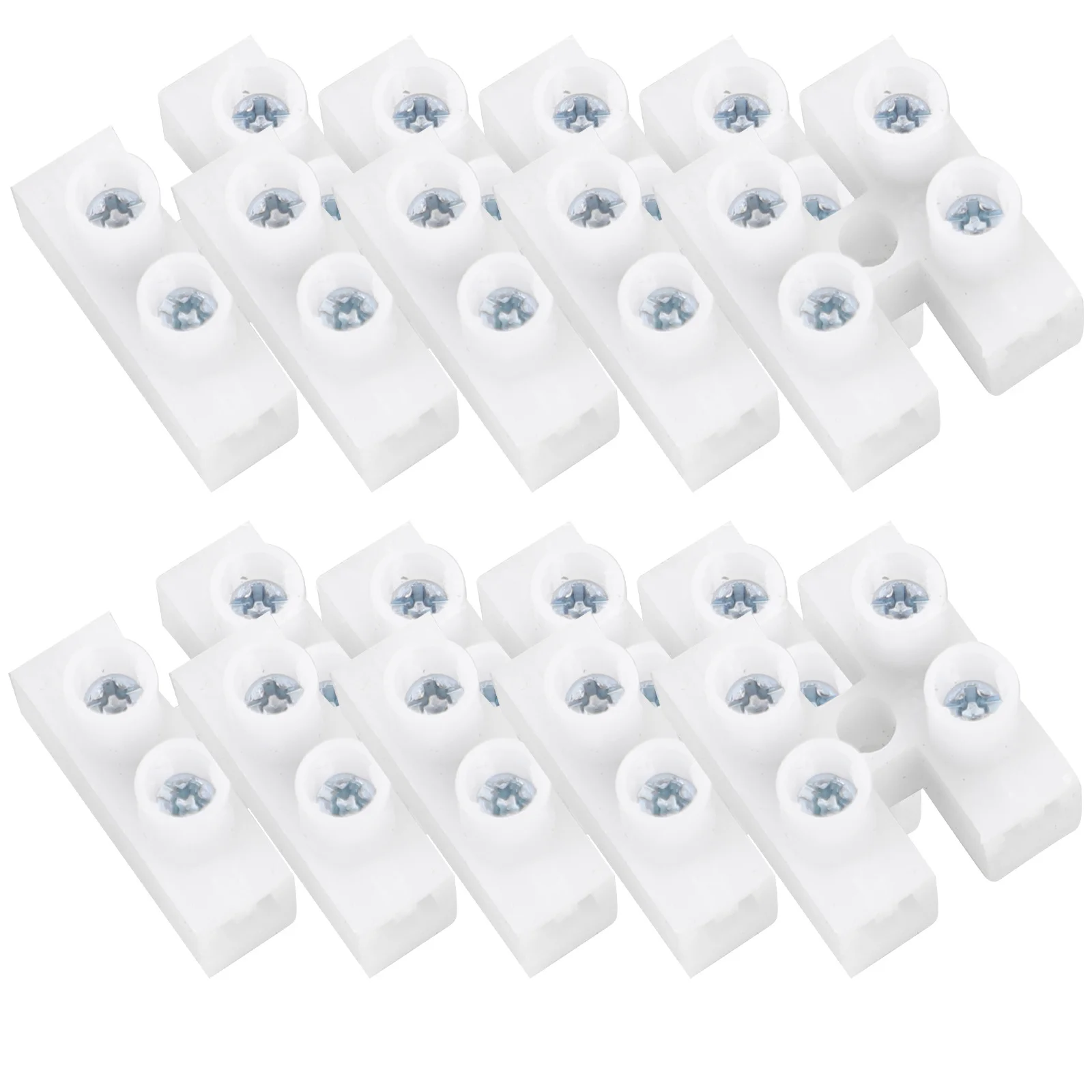 

100Pcs Quick Connect Terminal Screw -Pin 10A High Conductivity Wire Connector for Lighting Home Appliances Motors Auto