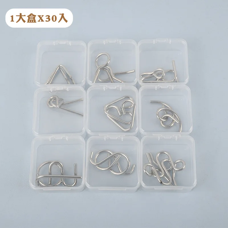 9 Rings Puzzle Set, Chinese Brain Teaser Toys, Kongming Lock & Luban Lock, Educational Games for Kids Hands-on Brain Teaser