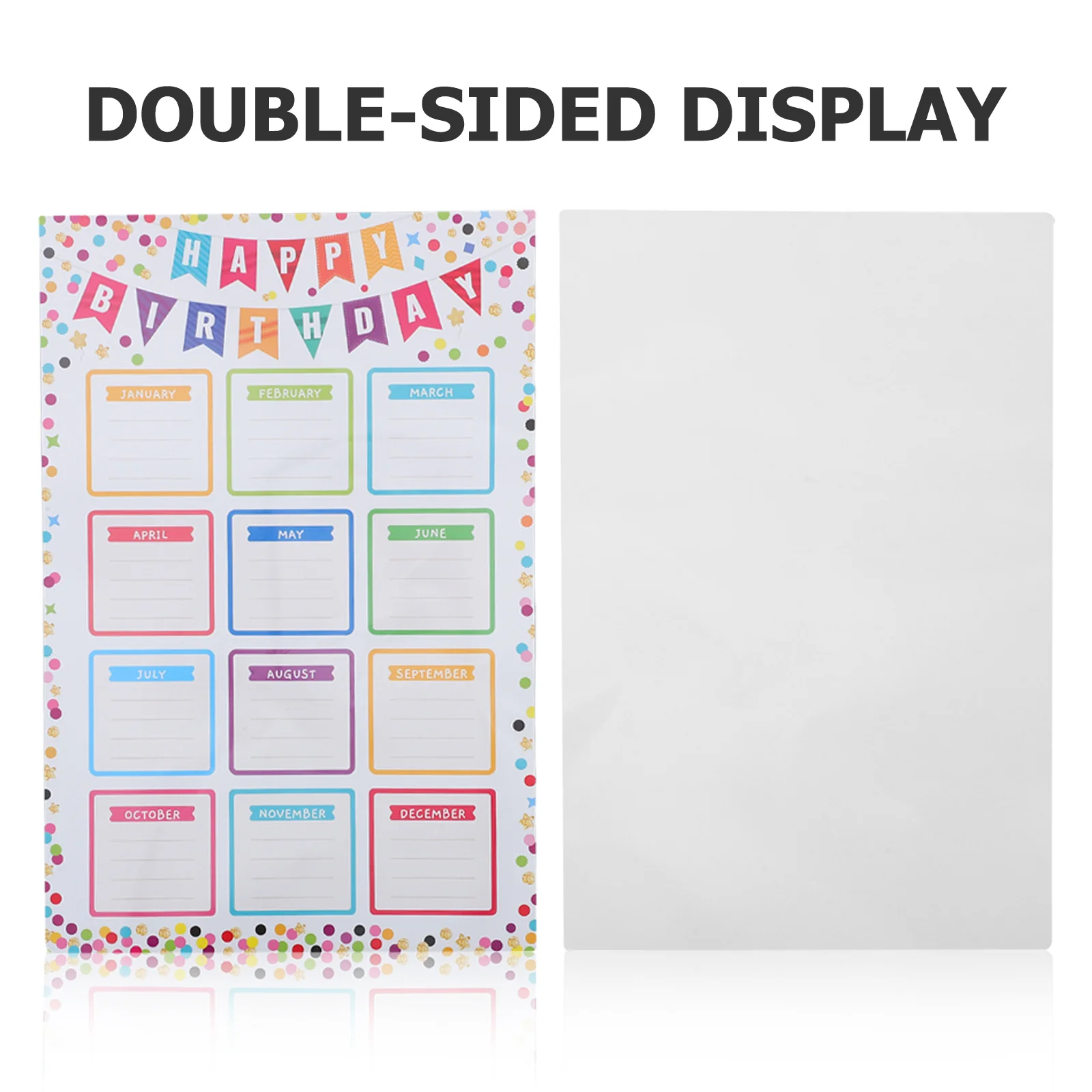 4 قطعة ملصق مخطط عيد الميلاد الفصول الدراسية الملونة القابلة للكتابة عيد ميلاد التقويم لوحة الإعلانات عرض اللوازم التعليمية #4