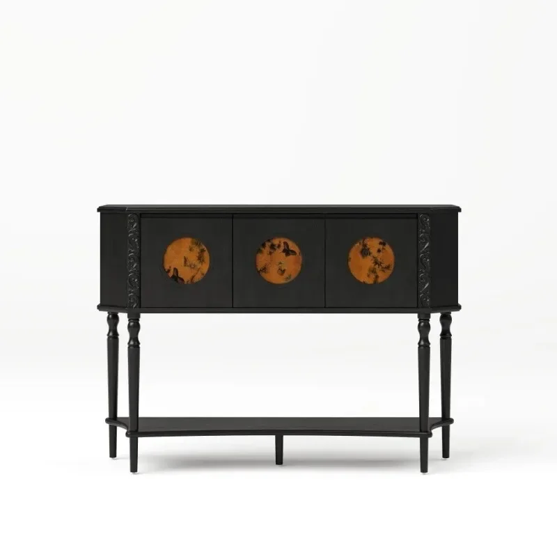 

cabinet, living room against the wall cabinet, antique black fragrant cloud yarn entry entrance table decorative cabinet
