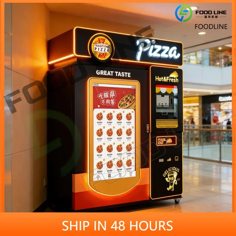 Commercial Grade Smart Pizza Vending Machine Automatic Pizza Maker Touch Screen Cashless Payment Hot Food System