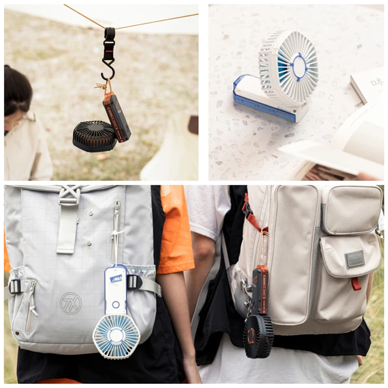 USB Aufladbare Mini Tragbare Hand Fan Luftkühlung Ventilator Für Outdoor Reise Drahtlose Faltbare Elektrische Handheld Fan 3 Getriebe