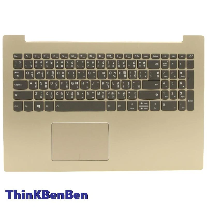 

TH Thai Champagne Keyboard Upper Case Palmrest Shell Cover For Lenovo Ideapad 520 15 15IKB 5CB0N98844