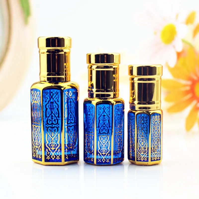 10/50pcs 3ml 6ml 12ml Roll On Glass Bottle Small Roller Perfume Bottles Colorful Essential Oil Container Empty Refillable